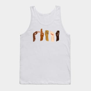 Human Hands Come in Many Colors Tank Top